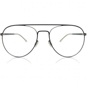 Mykita Eero 091 Women's Eyeglasses - Navy-Silver, Blue Size 56 (Frame Only), Blue Light Block Available