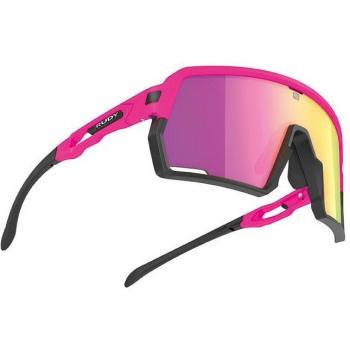 Gafas deportivas unisex Rudy Project Kelion rosa fluor negro lente RP Optics Multilaser Sunset