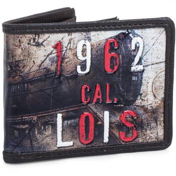 Lois - 11212 Cartera Monedero Billetero Tarjetero Joven Lona Estampada. Portamonedas con Cremallera. 4 Compartimentos Tarjetas y documentación y 1 para Billetes