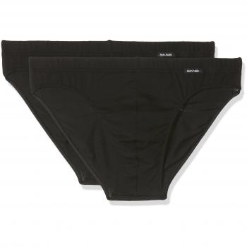 Slip Skiny Hombre 2er Pack S, Negro, 95% Algodón, 5% Elastano