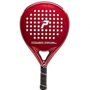 POWER PADEL 0516676 Pala Red Mate de Pádel, Unisex-Adult, Blanco, S