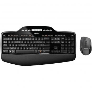 Logitech MK710 Performance Wireless Keyboard and Mouse Combo - QWERTZ, German Layout, Black (920-002420)
