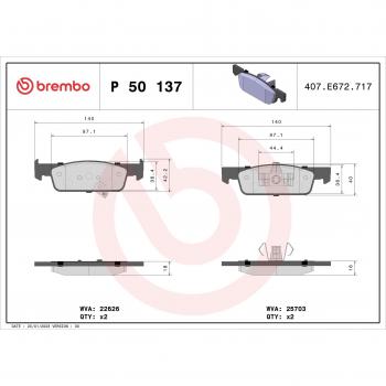 Pastillas de freno BREMBO P 50 137