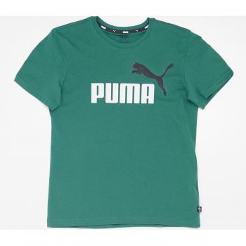 Puma Essentials+ Two-Tone Logo Camiseta para Niño en Verde Algodón 586985-37