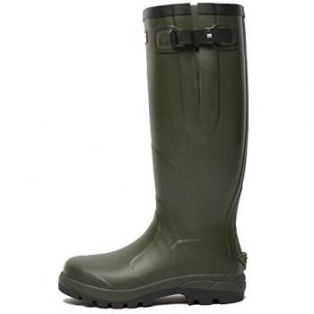 Hunter Unisex Balmoral Classic Side Adjustable Tall Boot - Dark Olive - UK5 EU38 US7