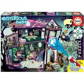 Educa - Mysterious Puzzle: Casa Encantada, 100 Piezas, Multicolor