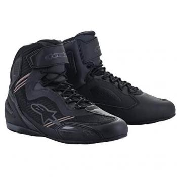 Alpinestars Faster-3 Rideknit Motorcycle Shoes - Black/Gray, Size 40-41