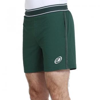 Bullpadel Lobios Jungle Green Men's Padel Shorts - Pantalones cortos de pádel para hombre, color verde jungla, fabricados con materiales ligeros y transpirables, diseño moderno y cómodo, ideal para la práctica del pá