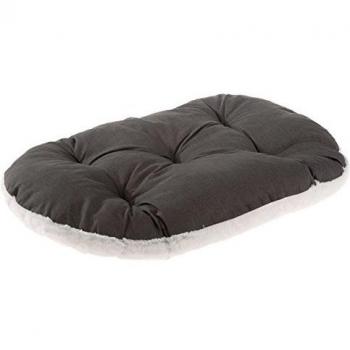 Cojín Relax Deluxe para Siesta 100x63 cm Marrón-Beige con Peluche y Algodón para Perros y Gatos
