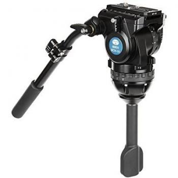 Sirui bch 10fluid video tilt headvideo head with 75mm 3step friction weight 18kgz75mm hemisphere aluminium black