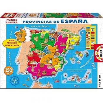 Educa - Provincias España Puzzle, 150 Piezas, Multicolor