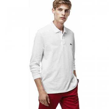 Lacoste Classic Fit Long Sleeve Polo Shirt White 4XL