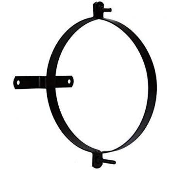 Abrazadera Para Tubo Estufa Vitrificada Con Soporte 100 mm.
