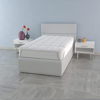 Topper Individual Plus Acolchado con Elástico y Fuelle de 6 cm, 80x195 cm