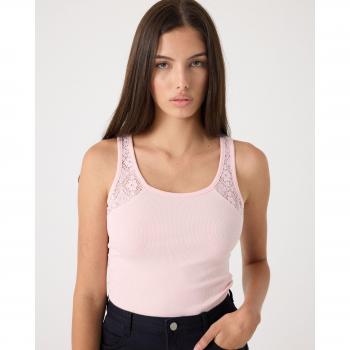 Camiseta de mujer de tirantes INSIDE con encaje