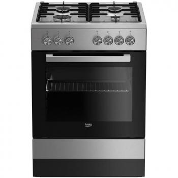 Beko FSE62120DX Cocina Independiente Encimera de Gas Negro, Gris A