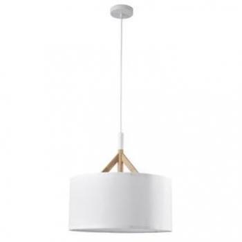 Lámpara Colgante CRISTAL RECORD Abi Blanca D40 1xe27