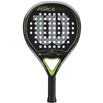 WILSON Carbon Force Pro Raqueta de Pádel, Unisex Adulto, Negro/Verde, Talla Única