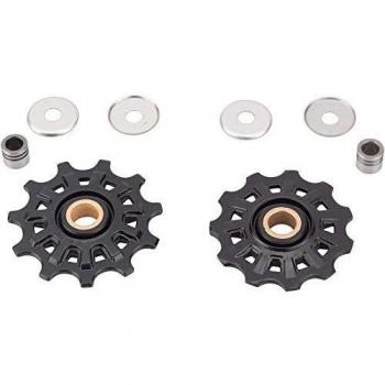 Campagnolo Unisex's Record Rear Derailleur Jockey Wheels, Black, 11 Speed