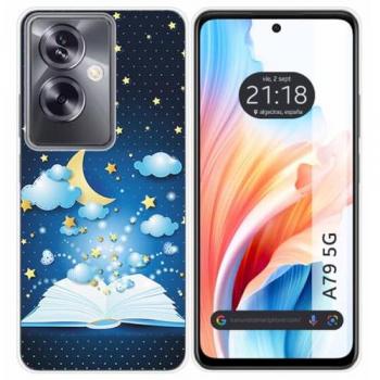Funda de Silicona para Oppo A79 5G con Diseño de Libro y Dibujos
