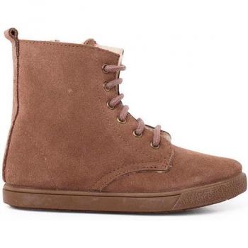 Botas de Niño con Borrego, Cordones y Cremallera Lateral