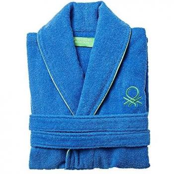 Benetton ALBORNOZ M/L 360GSM 100% ALGODÓN AZUL RAINBOW