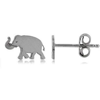 Córdoba Jewels | Pendientes en plata de ley 925 con diseño Elefante Silver