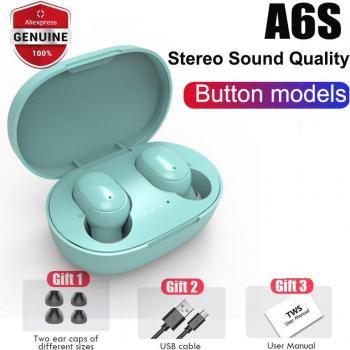 Auriculares TWS A6S/A6Lite Inalámbricos Bluetooth 100% Auténticos con Cancelación de Ruido y Micrófono