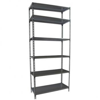 Estantería SIMONCLICK 6/300 Antracita/Antracita, Simon Rack, 6 baldas ajustables, capacidad de 180 kg de punto de flexión, dimensiones 2500x900x300 mm