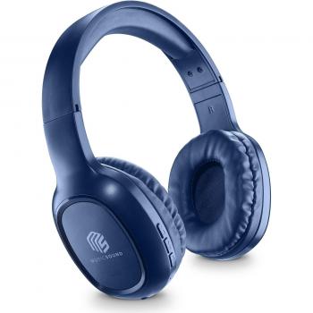Auriculares Bluetooth Supraaurales Music Sound Basic con Control Remoto y Micrófono - Batería de 14 Horas - Azul