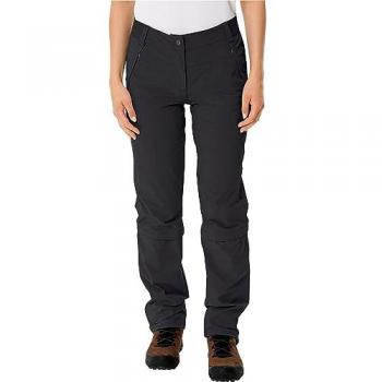Vaude Farley Stretch Capri T-Zip Pants for Women - Black - Size 44/L