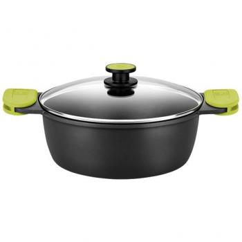 Molde Redondo de Silicona Platino Verde para Freidora de Aire 15 cm - Lékué