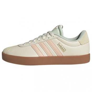 Adidas VL Court 3.0 Women's Sneakers - Wonder White/Powder Coral/Linen Green