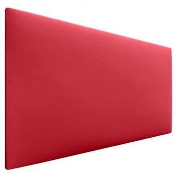 Cabecero Tapizado de Polipiel Rojo AQUALINE 90x50cm para Camas de 70/80/90 cm
