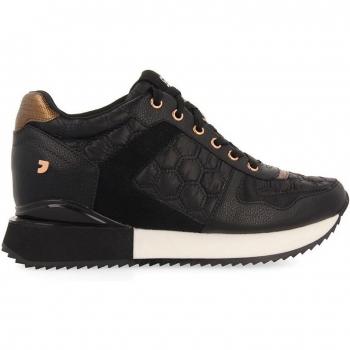 Zapatillas deportivas de mujer Gioseppo negras con cuña interna ULSTEIN