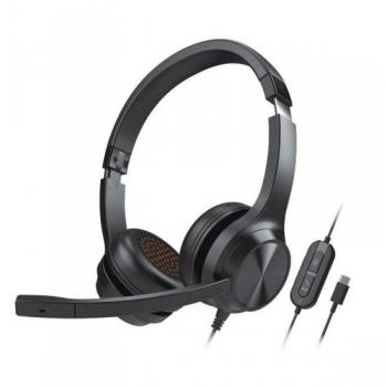 Creative Chat USB On-Ear Headset with Microphone, Noise Cancellation, Integrated Controls for PC/Mac, Videoconferencing