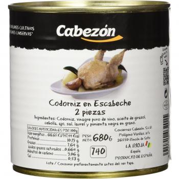 Conservas Cabezón Lata de Codorniz en Escabeche - 680 gr