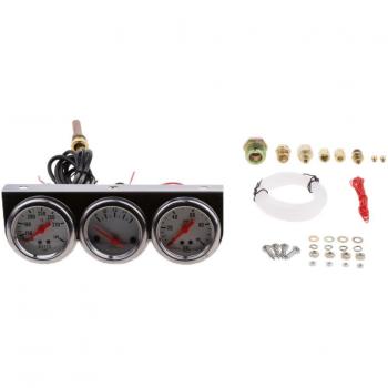 Sharplace Medidores Temperatura de Agua + Presión de Aceite + Voltímetro Herramienta para Motocicleta Automóvil