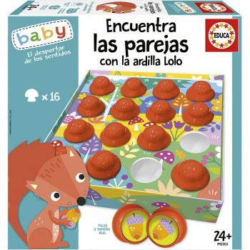 Educa Borrás - Encuentra las Parejas con la Ardilla Lolo Juego Educativo