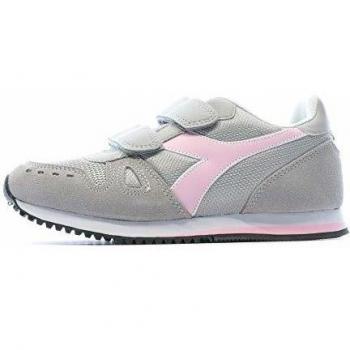 Scarpe Kids Sneaker DIADORA Simple Run PS in camoscio Grigio 101174383-01-75042