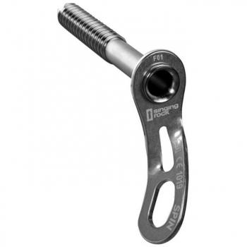 Singing Rock Anclaje Spin Negro - Anclajes para escalada, fabricados en acero de alta resistencia, diseño optimizado para facilitar el anclaje y desanclaje, acabado negro resistente a la corrosión