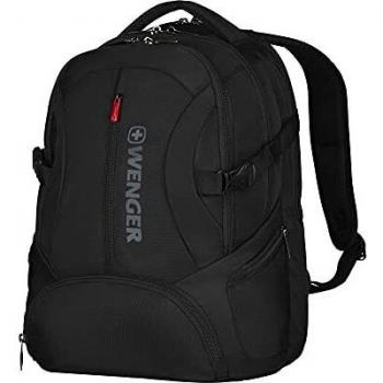 Wenger 600636 Transit 16 Deluxe Laptop Backpack with Tablet Pocket Black