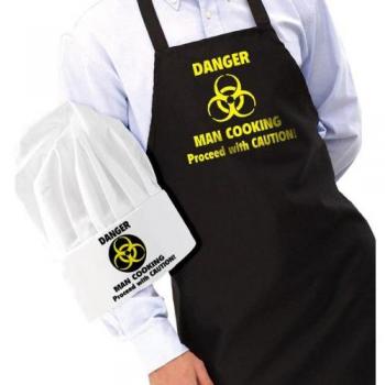 Gift House International GH-AP10007 - Gorro de Chef y Guante para el Horno, tamaño King Size
