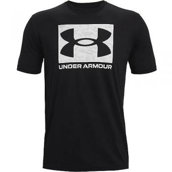 Under Armour Men's Camo Boxed Logo Short Sleeve T-shirt Black Size S