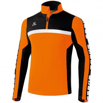 Erima Trainingstop 5-Cubes - Sudadera de fútbol para niño, color naranja, talla 128 cm