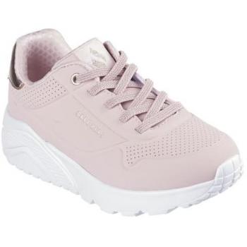 Zapatillas Skechers Uno Lite Metallic Mode Rosa Niña - Talla 33 con Parches Metálicos