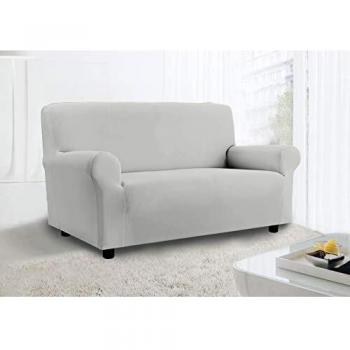 Sogni e capricci Funda para sofà Vanity 100% Suave algodòn, gris claro, 1 Place