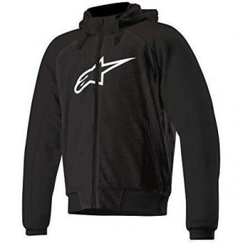 Alpinestars Chaqueta moto Chrome Sport Hoodie Black, Negro/Anthracite, XL