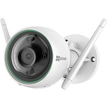 EZVIZ C3N Cámara IP WiFi de vigilancia y Seguridad para Exterior. FHD 1080P. IP67 Impermeable. Visión Nocturna a Color. Compatible con Alexa y Google Home. H.265