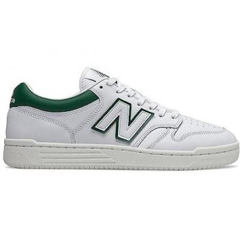 Zapatillas New Balance BB480 Blanco/Verde Unisex, modelo 480, disponibles en talla 36 y 38
